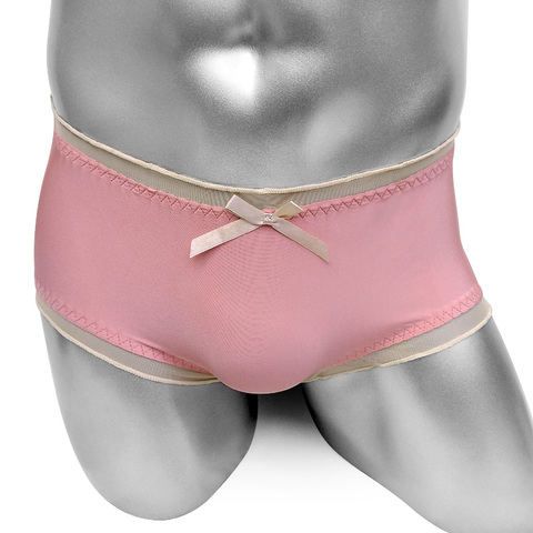 Culotte Sissy brillante douce Lingerie pour hommes sous-vêtements mode culotte Sissy taille basse slip respirant pour caleçon masculin ► Photo 1/6