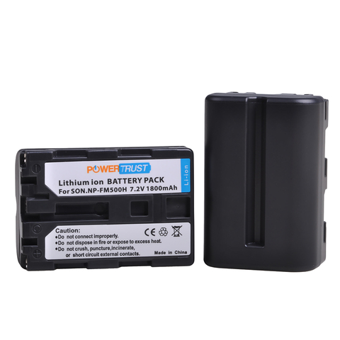 Batterie NP FM500H NP-FM500H mAh, pour Sony 1800 Alpha SLT A57 A58 A65 A77 A99 A77V A77II NP-FM500H A200 A350 A450 A500, DSLR-A100 ► Photo 1/5