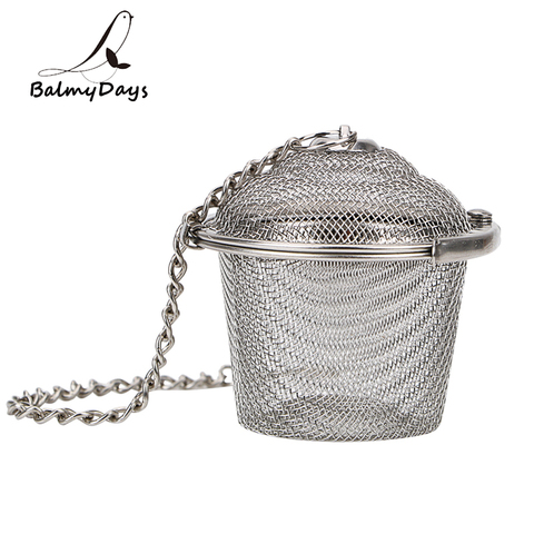 Passoire à thé en acier inoxydable, verrouillage, infuseur à thé, maille, boule de thé, assaisonnement, herbes, épices, accessoires de cuisine ► Photo 1/6