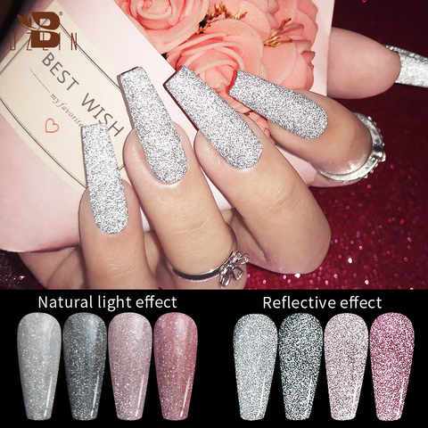 Vernis à ongles Gel UV 24 couleurs, 7.3ML, paillettes de diamant scintillantes, brillant, longue durée, couche de Base et de finition, outil d'art des ongles ► Photo 1/6