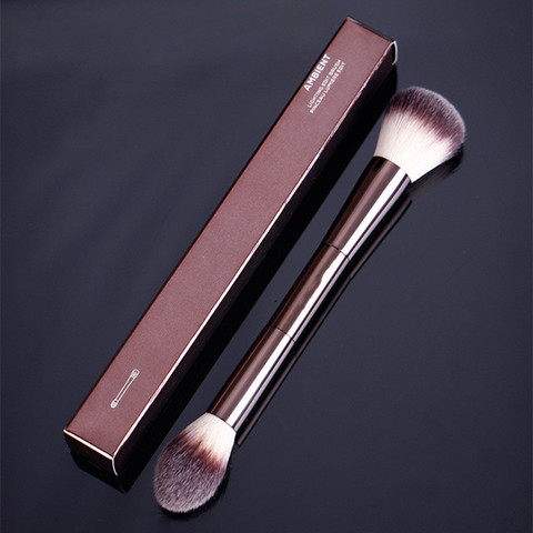 Brosse à modifier avec éclairage ambiant, accessoire pour maquillage, poudre à double extrémité, surligneur, Blush, bronzant, qualité HG-SERIES ► Photo 1/6