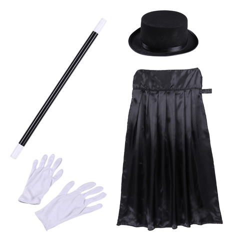 Déguisement de magicien fête des enfants enfants garçons magicien Halloween Cosplay ensemble fête d'anniversaire cape tenue assistant thème de noël ► Photo 1/6