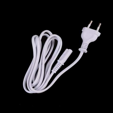 1Pc blanc 1.5M EU européen 2 broches Port cordon d'alimentation ca câble mince câble d'alimentation pour la plupart des adaptateurs secteur imprimante et ordinateur portable nouveau ► Photo 1/6