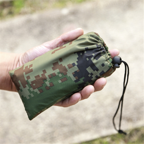 Portable ultra-léger bâche en plein air Camping survie abri solaire multifonctionnel imperméable à l'eau plage auvent plage tente tapis pluie Shelte ► Photo 1/6