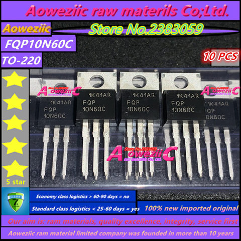 Aowezic – original 10N60C 10N60 TO-100% MOS FET 10A 220 V, nouvelle collection 600 ► Photo 1/2