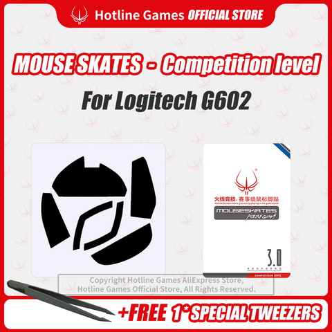 Hotline Games Mouse Skates Patins de souris de niveau de compétition pieds de tapis de souris pieds de remplacement pour souris Logitech G602 épaisseur 0.28mm/1.0mm ► Photo 1/6