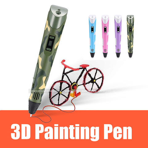 3D stylo d'impression magique bricolage 3D stylo/crayon 3 d poignée en plastique PLA Filament 1.75mm pour enfant enfants éducation dessin jouets anniversaire ► Photo 1/6