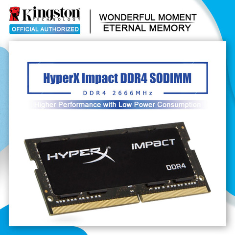 Kingston – mémoire de serveur d'ordinateur portable, modèle DDR4, capacité 8 go 16 go 32 go, fréquence d'horloge 2666Mhz, tension 1.2V, HyperX Impact ► Photo 1/6