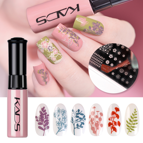 KADS timbre vernis 1 bouteille/LOT vernis à ongles & estampage vernis Nail art 31 couleurs en option 10g vernis à ongles Gel vernis à ongles laque ► Photo 1/6