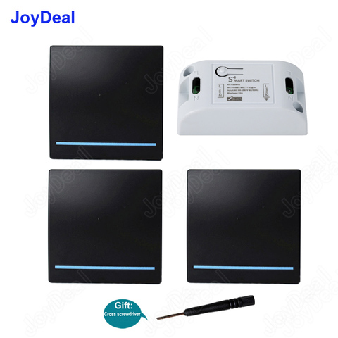 JoyDeal-interrupteur mural intelligent, Type 433-110V AC, 220V, 86 Mhz, sans fil, commande à distance RF, ON/Off ► Photo 1/6