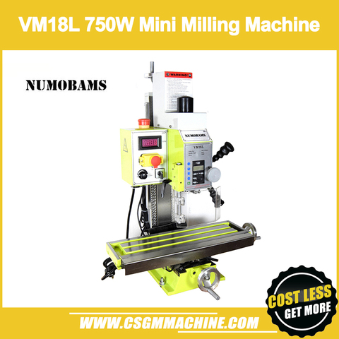 NUMOBAMS VM18L 750W moteur sans brosse Mini fraiseuse bricolage forage métal Milli Machine ► Photo 1/6