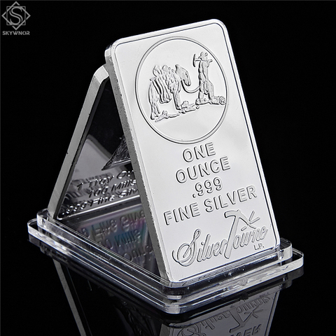 Prospecteur américain 1OZ 999 valeur Fine lingot d'argent US Union pièce de monnaie en métal à collectionner ► Photo 1/6