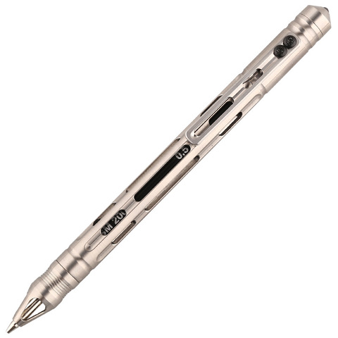 Stylo à encre tactique en titane, multi-fonction, stylo d'écriture pour entreprise, auto-défense, pour usage extérieur EDC, stylo de Collection, cadeau ► Photo 1/6