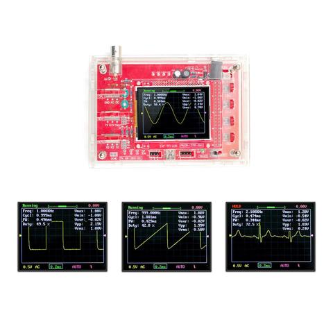 Oscilloscope numérique de poche DSO FNIRSI-138 2.4 pouces TFT, Kit Oscilloscope numérique, SMD soudé + coque en acrylique bricolage-même ► Photo 1/6