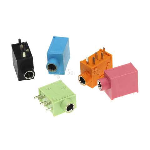 Lot de 10 prises Jack PJ-325 pour casque Audio 3.5, 3.5MM, multicolore, connecteur femelle stéréo pour écouteurs PJ-325 ► Photo 1/6