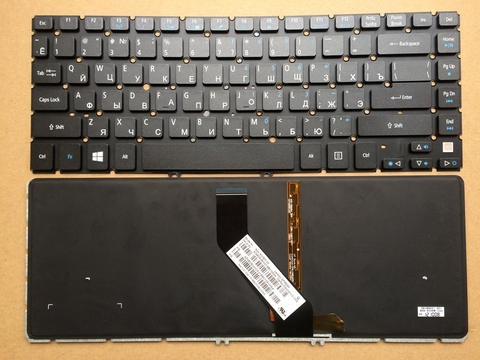 Clavier d'ordinateur portable rétro-éclairé russe, japon, pour ACER ASPIRE V5-471G V5-431 V5-431G V5-471 V5-471-6876 V5-471-6485 M3-481 MS2360 ► Photo 1/4