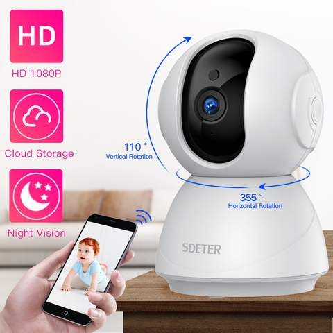 Historique Des Prix Et Avis Sur Sdeter Camera De Securite Wifi Sans Fil Moniteur Camera Pour Bebe Et Animaux De Compagnie Surveillance Ir Vision Nocturne P2p Cctv Ip 1080p 7p