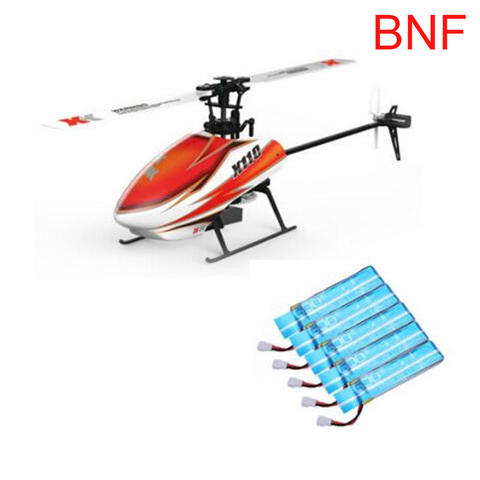 Original XK K110 BNF + 5 pièces Extra 520mAh batterie et Charger6CH Brushless 3D 6G système RC hélicoptère sans émetteur ► Photo 1/5