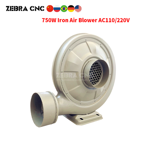 Ventilateur d'extraction centrifuge de Laser du ventilateur 750W AC110V AC220V pour le ventilateur de soufflage de pression moyenne de découpeuse de gravure de Laser de CO2 ► Photo 1/6