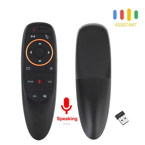 G10 Air Mouse PRO commande vocale avec récepteur USB 2.4G gyroscope détection Mini télécommande intelligente sans fil pour Android TV BOX X96mini VS G20 ► Photo 1/6