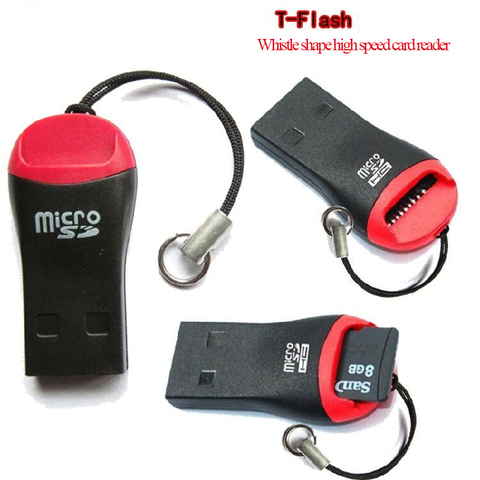 Mini USB 2.0 Micro UE TF en forme de sifflet, lecteur de cartes mémoire Flash, 1 en 1, adaptateur SD pour téléphone portable ► Photo 1/3