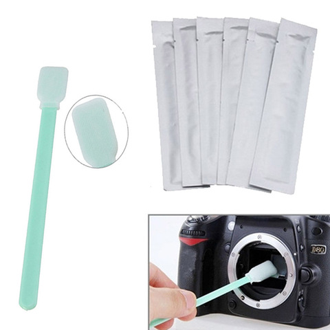 6 pièces Humide Nettoyeur de Capteur CMOS CCD ÉCOUVILLON pour D-SLR, Filtres, lentille Optique, LCD POUR Appareil Photo TAMPON DE Nettoyage CCD/CMOS ÉCOUVILLON ► Photo 1/6