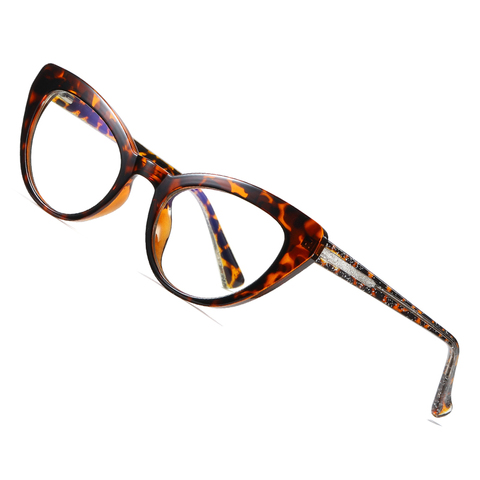 AOFLY – lunettes yeux de chat pour femmes, verres optiques transparents, DESIGN de marque, blocage de la lumière bleue, monture, mode ordinateur ► Photo 1/6