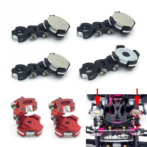 Coque de voiture magnétique support de poteau de corps Invisible pour 1/10 SCX10 D90 Sakura D3 D4 RC pièces de Modification de voiture ► Photo 1/1