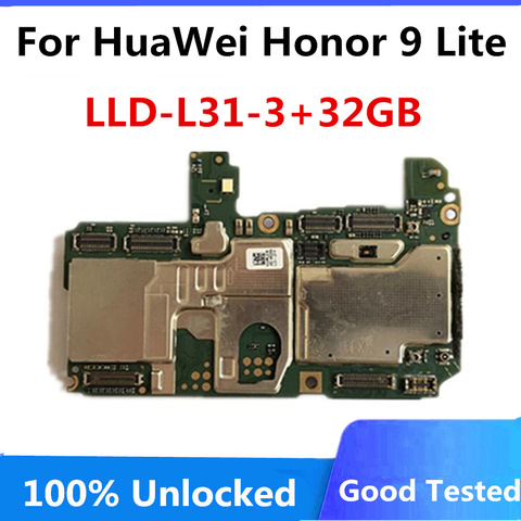 Carte mère 32 go originale débloquée pour huawei honour 9 LITE, circuit imprimé principal avec Android, 100% ► Photo 1/1