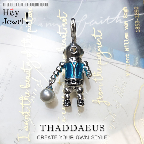 Pendentif Aquanaut plongeur Aliens,2022 marque Bijoux de mode Europe Bijoux 925 en argent Sterling accessoires cadeau pour femme et hommes ► Photo 1/6