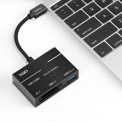 Prêt à l'emploi USB 3.0 Type C USB vers SD XQD lecteur de carte adaptateur câble caméra USB3.0/2.0 XQD ABS Portable pour Sony série G ► Photo 1/6