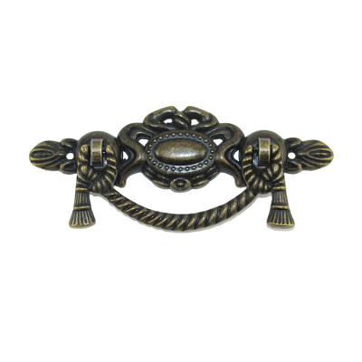 Poignées de porte et tiroirs de cuisine en alliage rétro, boutons de meuble, quincaillerie de placard Antique, couleur Bronze, 115x47mm, 1 pièces ► Photo 1/1