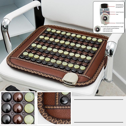 220V chauffage infrarouge naturel Jade tapis de Massage chauffé Tourmaline tapis coussin dalle chauffage tapis chauffant pour bureau voiture maison ► Photo 1/6