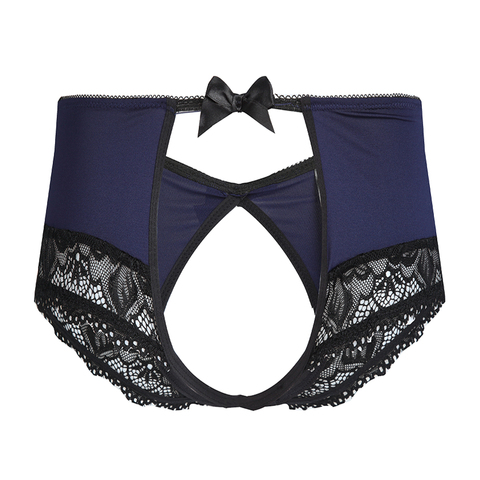 Slips érotiques Sexy femmes ouvert sensuel dentelle sexe culotte Lingerie avec entrejambe fleurs de haute qualité string g-cordes sous-vêtements ► Photo 1/6