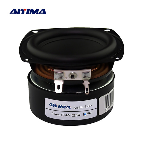 AIYIMA – haut-parleur Audio basse Portable, 2 pièces, 3 pouces, 4 8 Ohm, 25W, pour Home cinéma, Hifi, stéréo, caisson de basses ► Photo 1/5