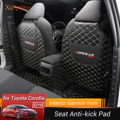 Siège Arrière de voiture Anti-kick Tapis Coussin Housse Coussin Autocollants De Voiture-style 3 pièces/ensemble pour Toyota Corolla 2022 E210 12th ► Photo 1/4