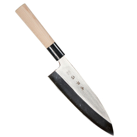 Couteau de cuisine de Chef japonais Deba, 8 pouces à haute teneur en carbone 4CR13 en acier, utilitaire, tête de poisson à saumon, couteaux de cuisine avec manche en bois de Rose ► Photo 1/6