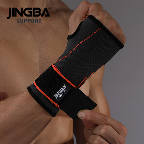 JINGBA SUPPORT 1 pièces haute qualité Sport équipement de protection bandages de boxe soutien + haltérophilie bandeau bracelet support ► Photo 1/6