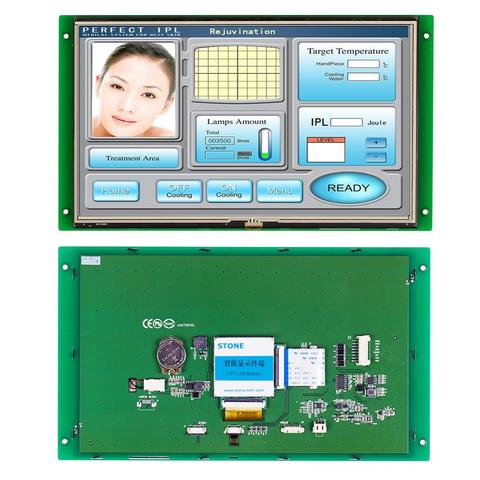 Module d'affichage LCD HMI 10.1 pouces, avec écran tactile, Port RS232, RS485, TTL, UART STVI101WT-01 ► Photo 1/6