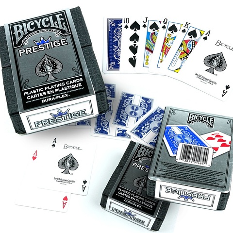 Cartes de jeu en plastique pour vélo américain Prestige, plaque unique de licence ► Photo 1/6