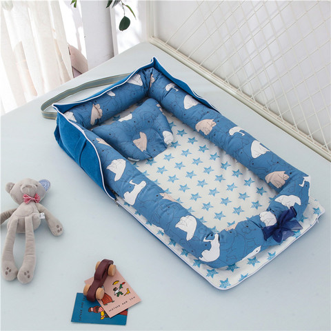 Nid de voyage pliable pour bébé, berceau Portable pour nouveau-né, 90x50cm, livraison directe ► Photo 1/6