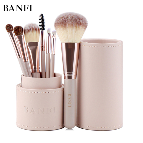 7 pièces/ensemble pinceaux de maquillage Kit beauté maquillage brosse ensemble correcteur cosmétique Pincel Blush fond de teint fard à paupières correcteur lèvre Eye outil ► Photo 1/6