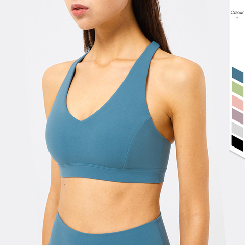 Vnazvnasi – soutien-gorge en tissu pour femmes, nu, Fitness, course, sport, couleur unie, Sexy, gym, nouvelle collection 2022 ► Photo 1/6