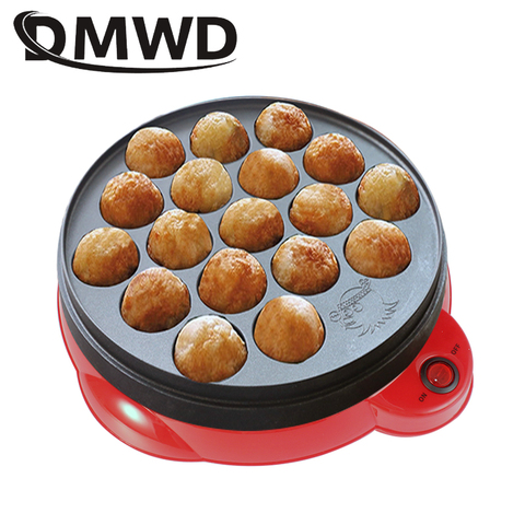 DMWD 110V/220V Chibi Maruko Machine de cuisson ménage électrique Takoyaki fabricant poulpe balles gril Pan professionnel outils de cuisson ► Photo 1/6