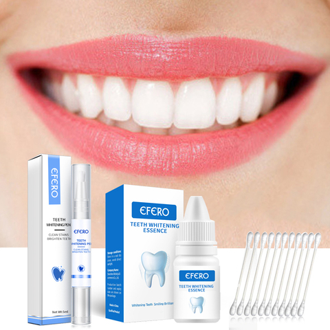 EFERO Essence de blanchiment des dents élimine les taches de Plaque dentaire blanchiment des dents sérum de nettoyage dents blanches hygiène buccale stylo de blanchiment des dents ► Photo 1/1