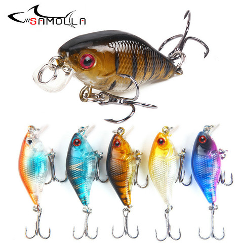 Leurre méné rigide De type Whopper, appât artificiel idéal pour la pêche au rockfishing, Crankbait, petit poids, 4cm, 4.6g ► Photo 1/6