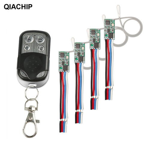 QIACHIP 433 MHz télécommande sans fil commutateur récepteur Module 3.6V 12V 24V et 433 MHz émetteur télécommande pour LED de lumière ► Photo 1/6