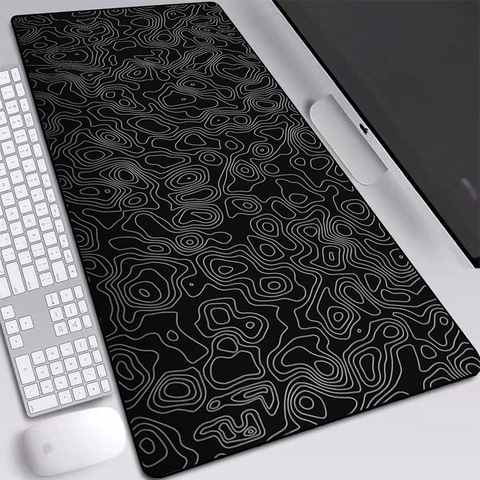 Tapis de souris à motif ondulé noir, Version de vitesse ou Type lumineux rvb, accessoire d'ordinateur portable et de jeu, offre spéciale ► Photo 1/6