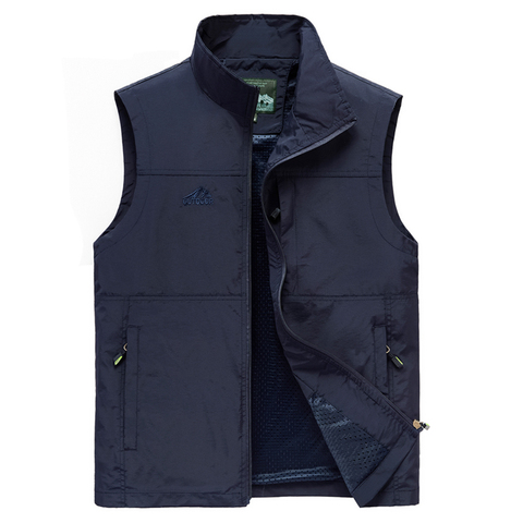 Gilet multi-poches sans manches pour homme, gilet de voyage décontracté, plein air, nouvelle collection, été, printemps, automne ► Photo 1/6