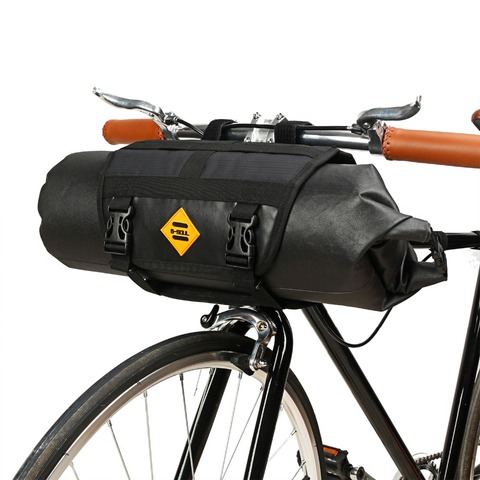 Sac à bagages de vélo de grande capacité, sac tubulaire avant, panier d'emballage de guidon de vélo, accessoires de vélo étanches, B-SOUL ► Photo 1/6